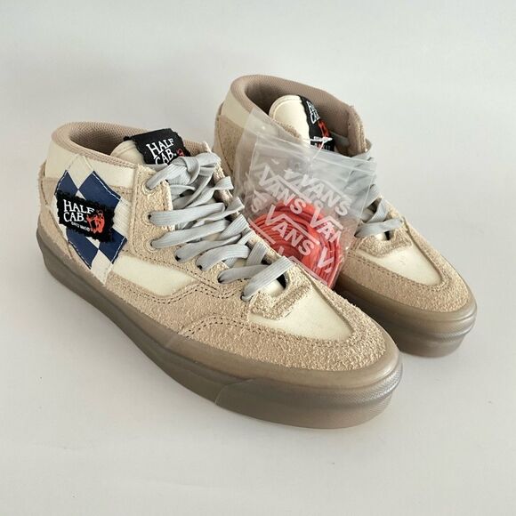 New Vans X Rokit Half Cab 33 DX Suede Sneakers 7.5 Beige - Picture 12 of 13